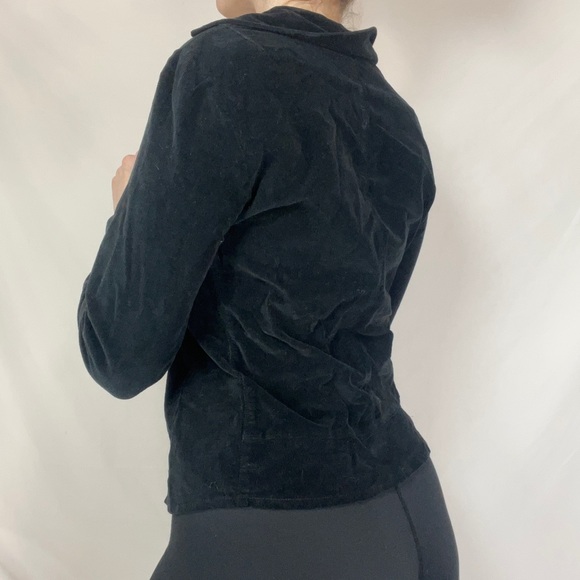 Black Courduroy Button Down Long Sleeve y2k - Picture 6 of 8